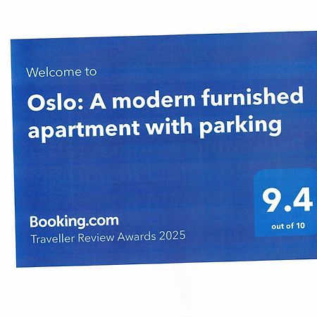 Oslo: A Modern Furnished Apartment With Parking Sofia Buitenkant foto