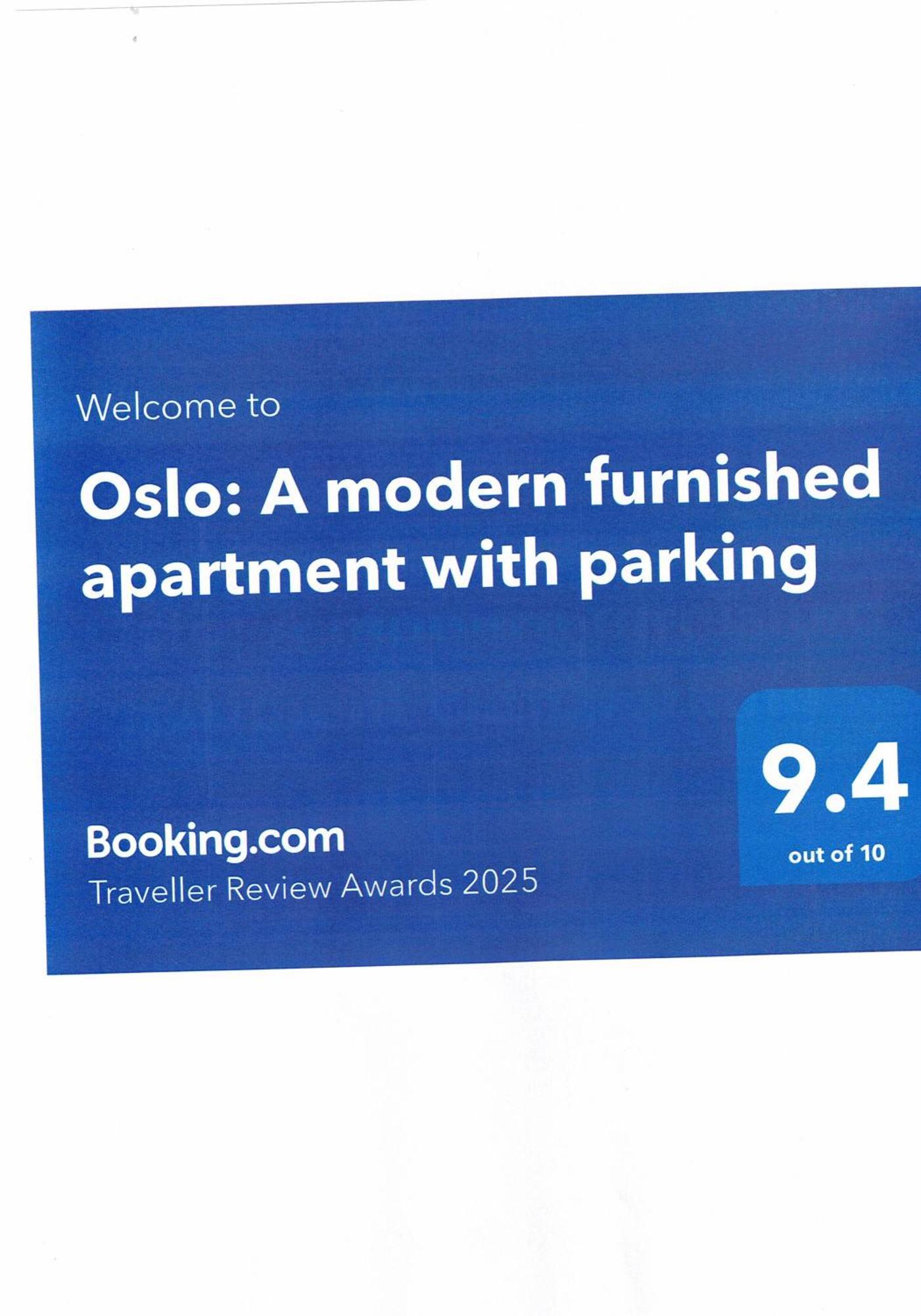 Oslo: A Modern Furnished Apartment With Parking Sofia Buitenkant foto
